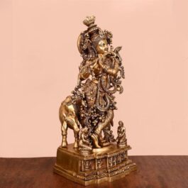 Rustic Krishna Antique Idol