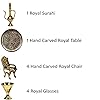Rajasthani Handcrafted Brass Vintage Unique Elegant Maharaja Set